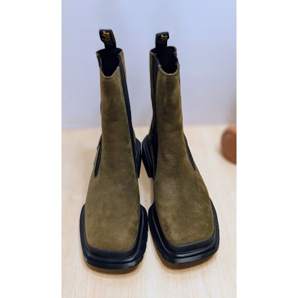 Dr. Martens Maybole Olive Buttersoft Leather Tall Chelsea Boots UK 7 NWOT - Picture 5 of 13